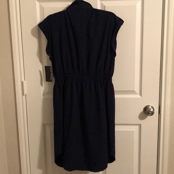 NWT. Pure Energy navy shirt dress. - Picture 6 of 8